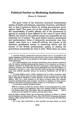 Political Parties as Mediating Institutions