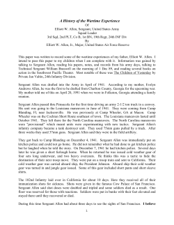 A History of the Wartime Experience