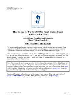 How to Sue for Up To $3,000 in Small Claims Court