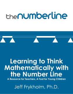 Learning to Think Mathematically with the Number Line