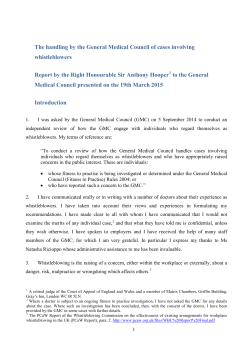 Sir Anthony Hooper`s review