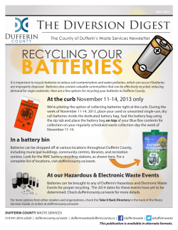 Fall 2013 - County of Dufferin