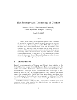 The Strategy and Technology of Conflict