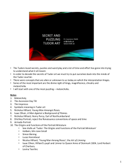 The Secrets of Tudor Art