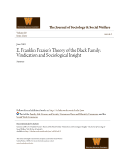 E. Franklin Frazier`s Theory of the Black Family