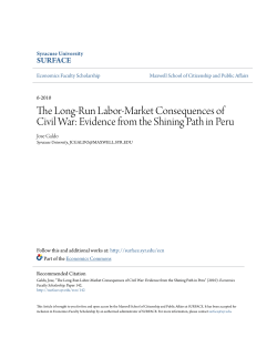 The Long-Run Labor-Market Consequences of Civil War