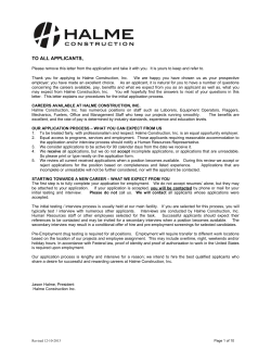 employment application