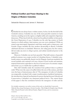 Political Conflict and Power Sharing in the Origins of Modern