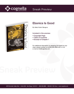 Ebonics Is Good - Cognella Academic Publishing