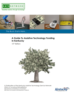 A Guide To Assistive Technology Funding In Kentucky