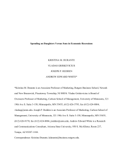 Spending on Daughters Versus Sons in Economic