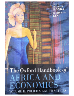 Brain Drain&rdquo; in the Oxford Handbook of Africa and