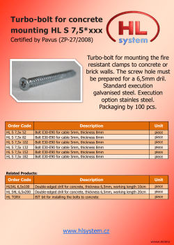 Technick&yacute; list - HL system, sro