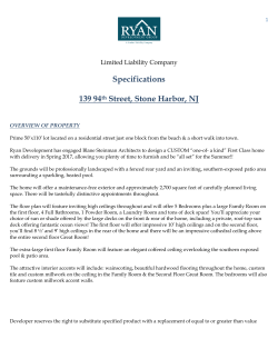 Specifications 139 94th Street, Stone Harbor, NJ