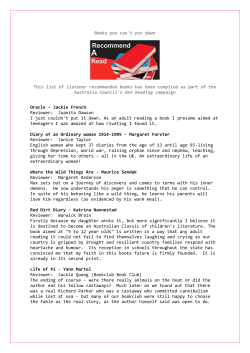 to read the entries - you might find your next great read.