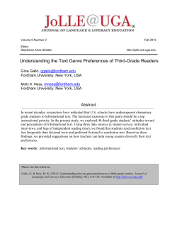 Understanding the Text Genre Preferences of Third
