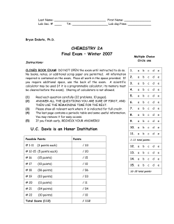 Final Exam KEY - W07