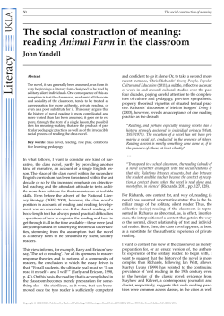 reading Animal Farm in the classroom