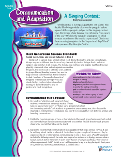 Communication and Adaptation