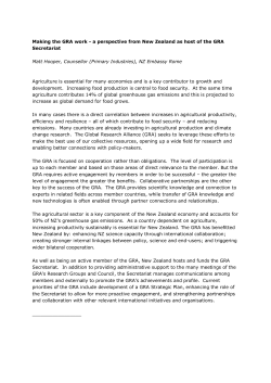 Making the GRA work - Global Research Alliance