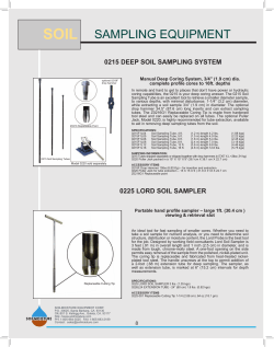 SOIL SAMPLING EQUIPMENT