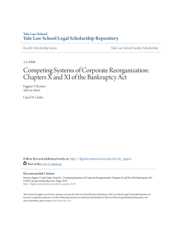Competing Systems of Corporate Reorganization