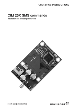 CIM 25X SMS commands - Grundfos Corporate Website