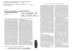 The impact of arid phases on the African rain forest - IRD