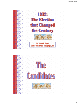 The Election of 1912
