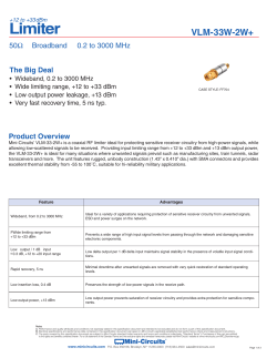 datasheet - Mini Circuits