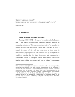 Is love a tender thing