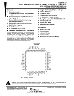 14-Bit, 3/8 MSPS DSP Compatible Analog-to