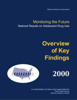 Overview of Key Findings 2000