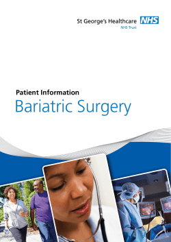 Bariatric Surgery - St George`s Hospital