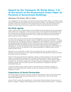 Speech by the Taoiseach, Mr Bertie Ahern, TD, at the