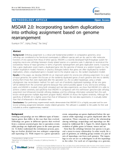 MSOAR 2.0: Incorporating tandem duplications into ortholog