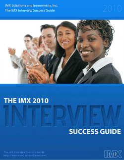 The IMX Interview Success Guide