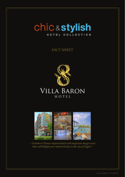 FACT SHEET - Baron Hotels Bangkok