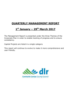 Jan - March 2017 Quarterly Report