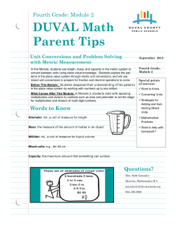 DUVAL Math Parent Tips