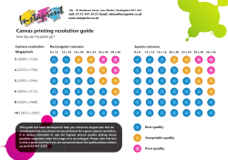 Canvas printing resolution guide