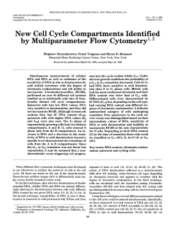 New cell cycle compartments identified by multiparameter flow