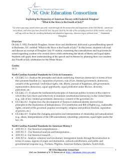 Exploring the Hypocrisy of American Slavery with Frederick Douglass
