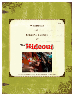Our wedding package info!
