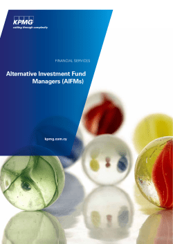 Alternative investment fund managers (AIFMs)