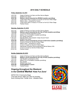 Get Festival Schedule