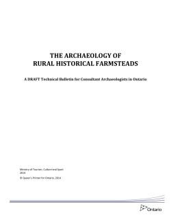 The Archaeology of Rural Historical Farmsteads