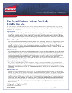 Five Payroll Features that can Drastically Simplify Your Life