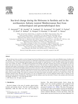 Sea-level change during the Holocene in Sardinia and in the