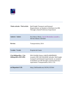 Rail Freight Transport and Demand Requirements